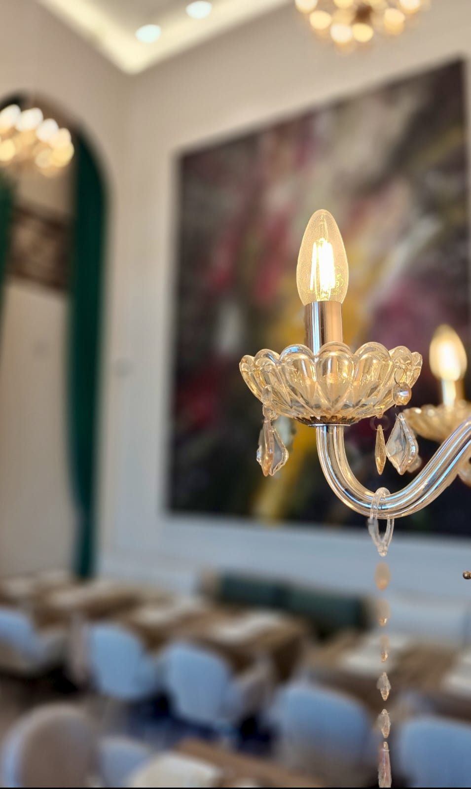 Lampadario di cristallo — ristorante Orion